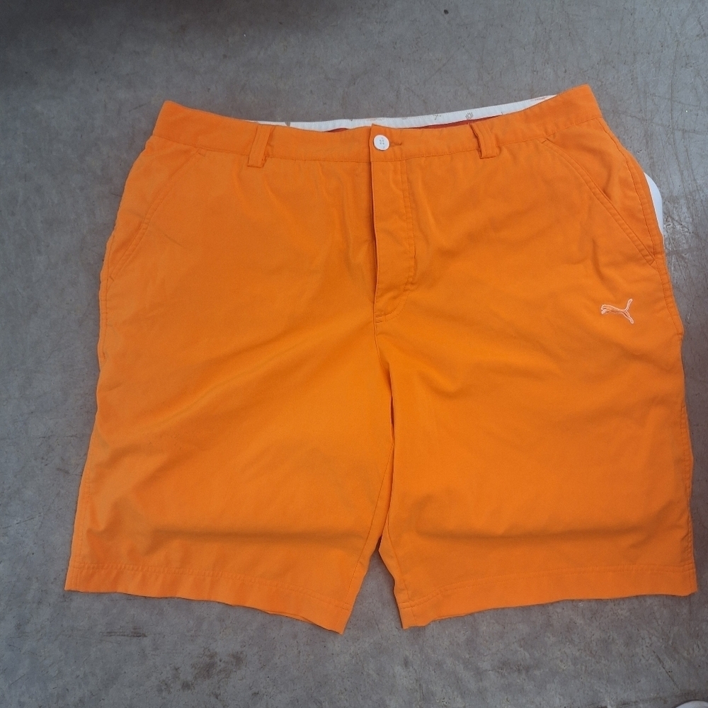 Puma Brand Orange Sport Shorts